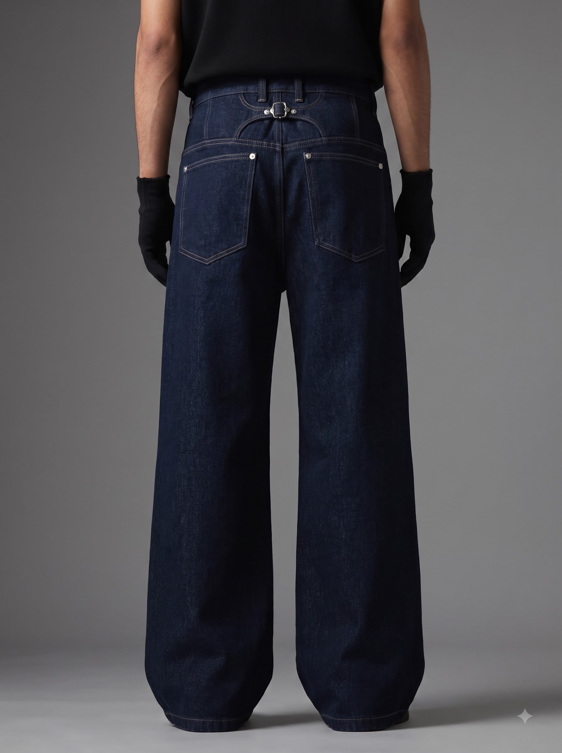 Apex Rivet Wide-Leg Jeans