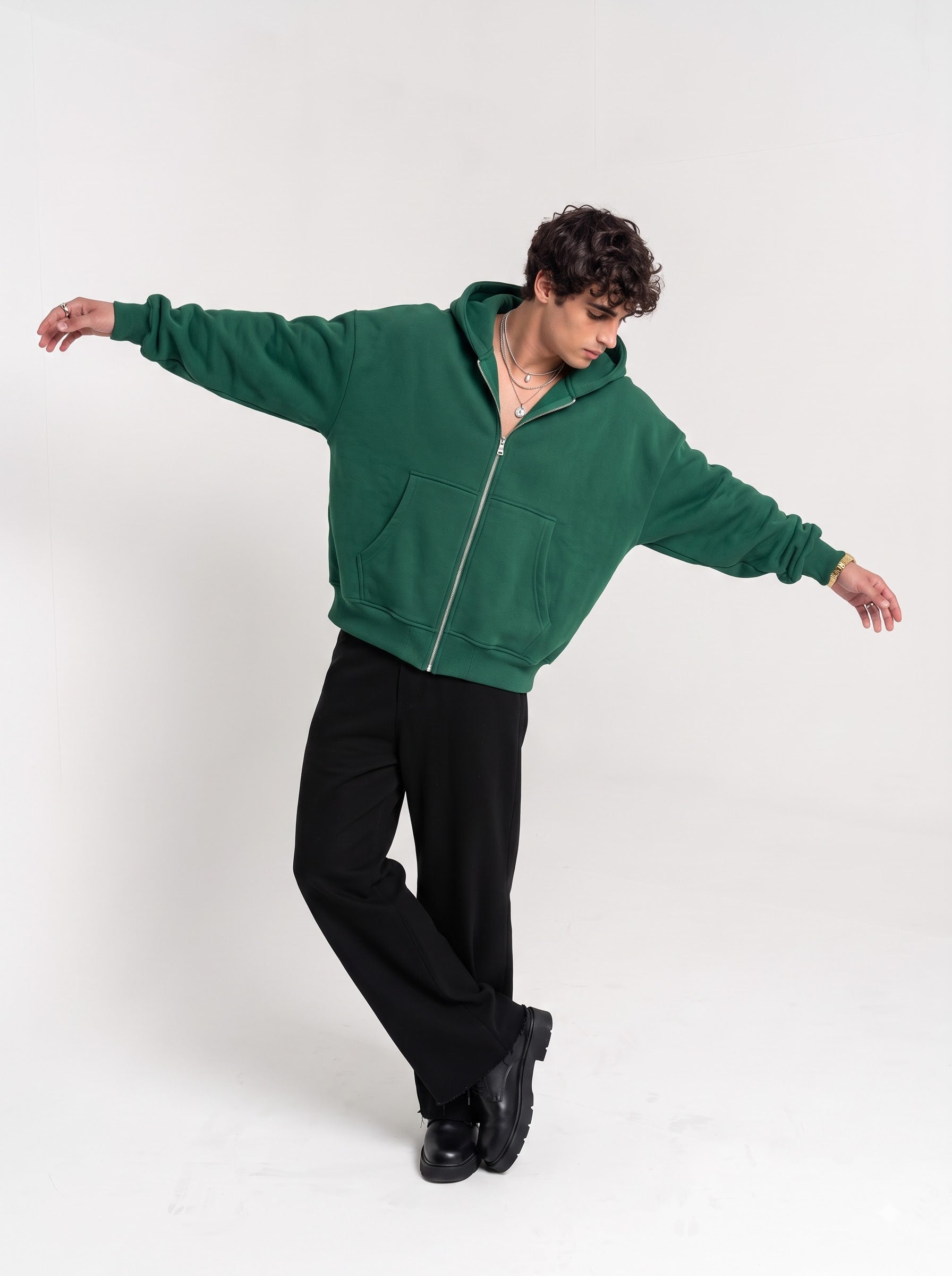 Evergreen Zip Hoodie