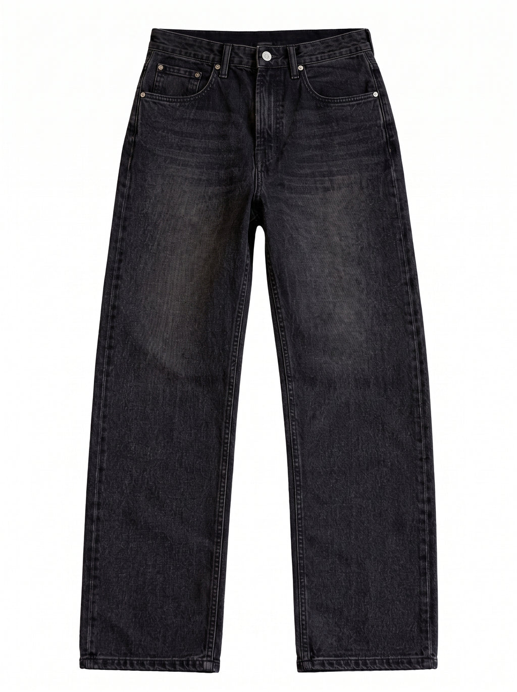 Crimson Sakura Embroidered Denim