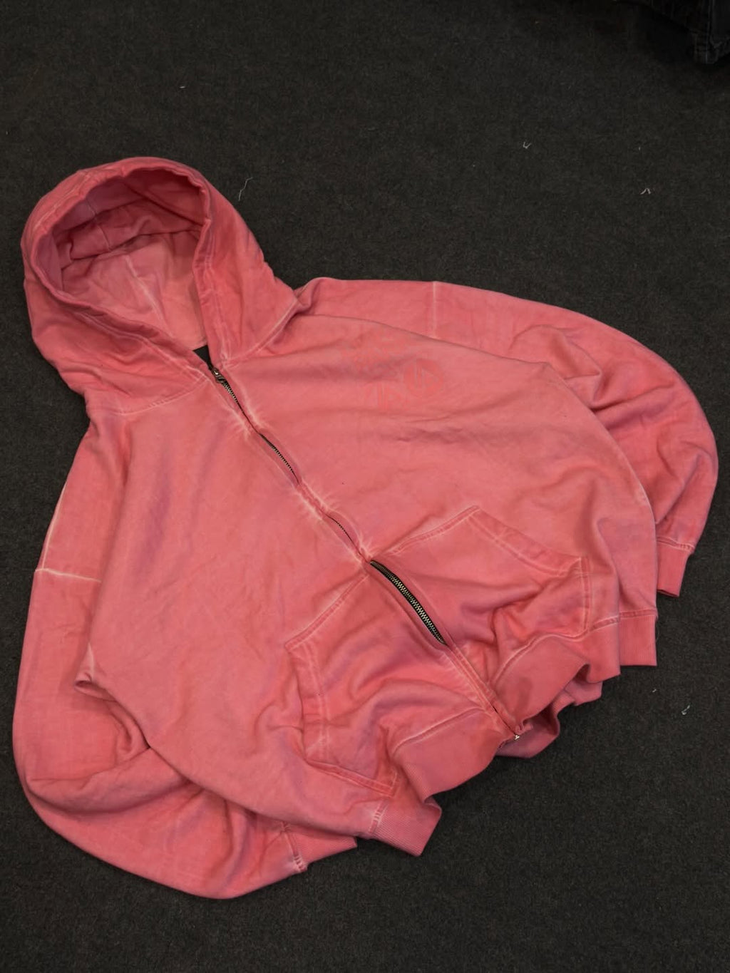 Blush Fade Zip Hoodie