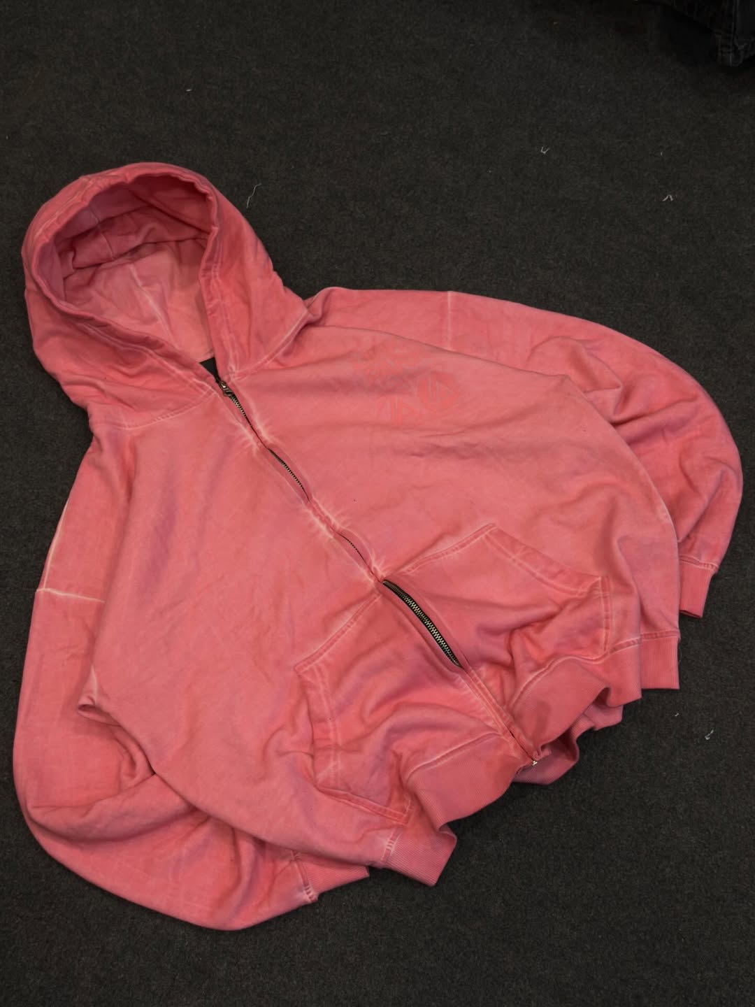 Blush Fade Zip Hoodie