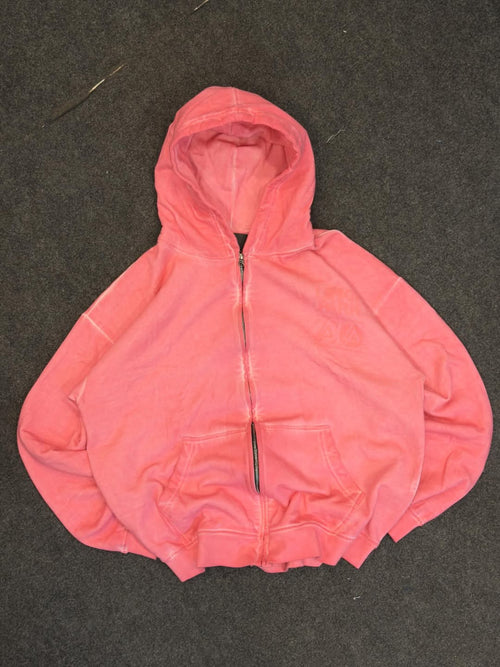 Blush Fade Zip Hoodie