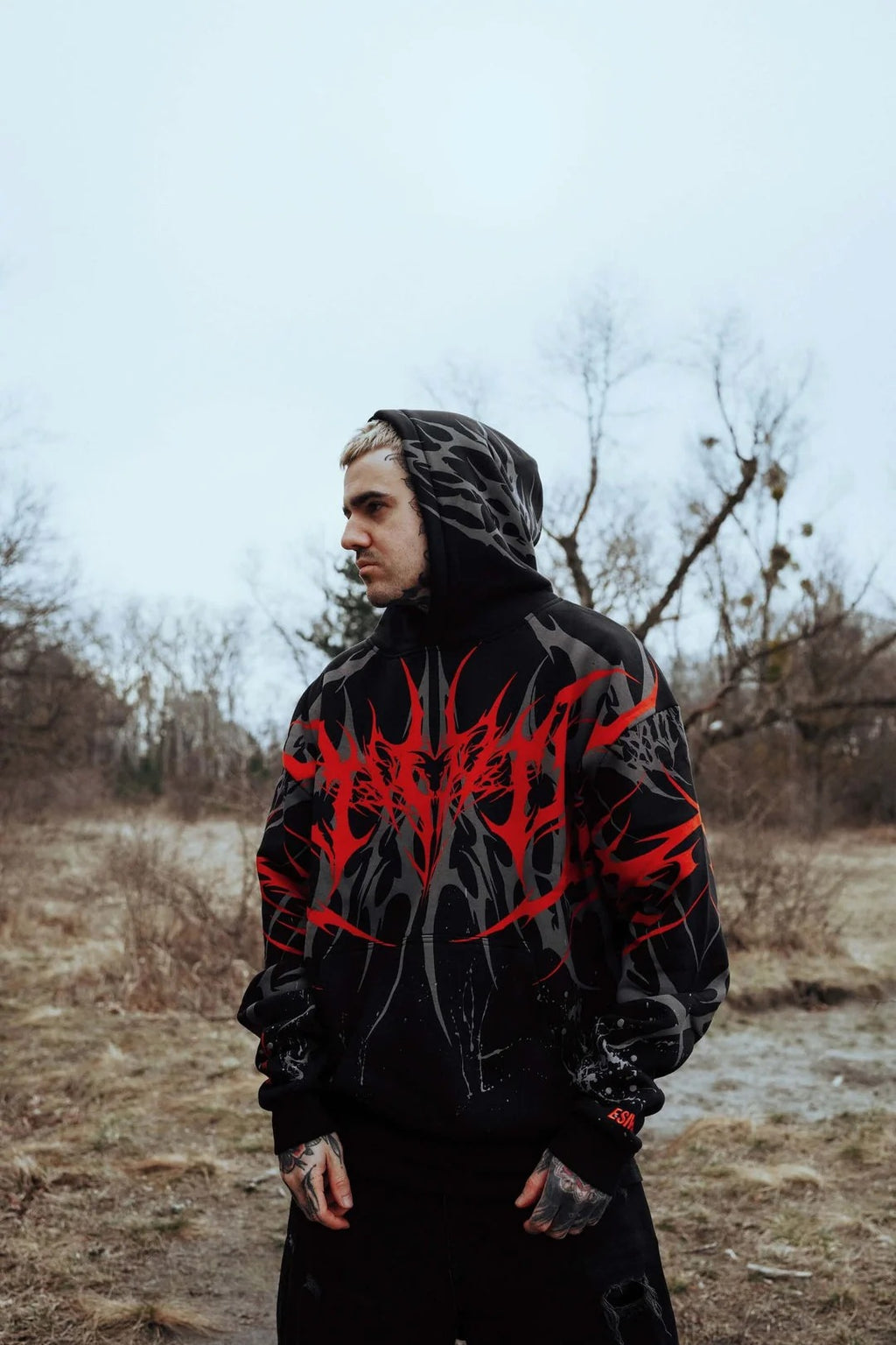 Crimson Reign Oversized Hoodie