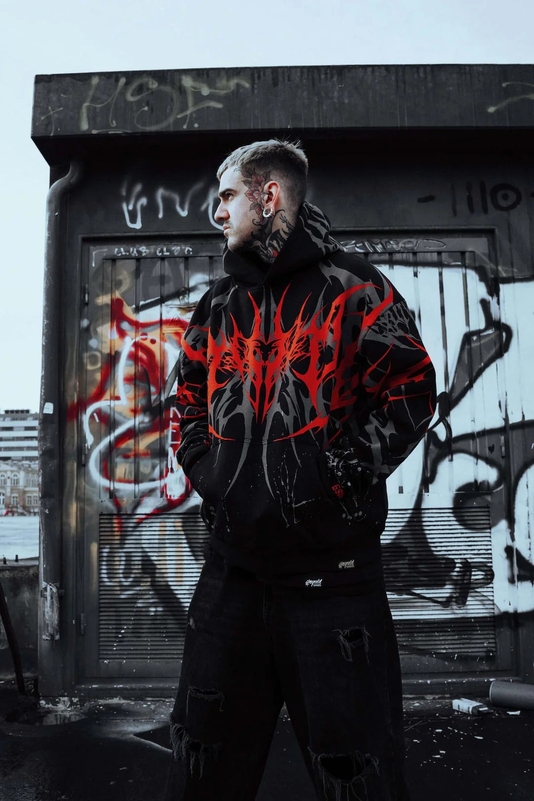 Crimson Reign Oversized Hoodie