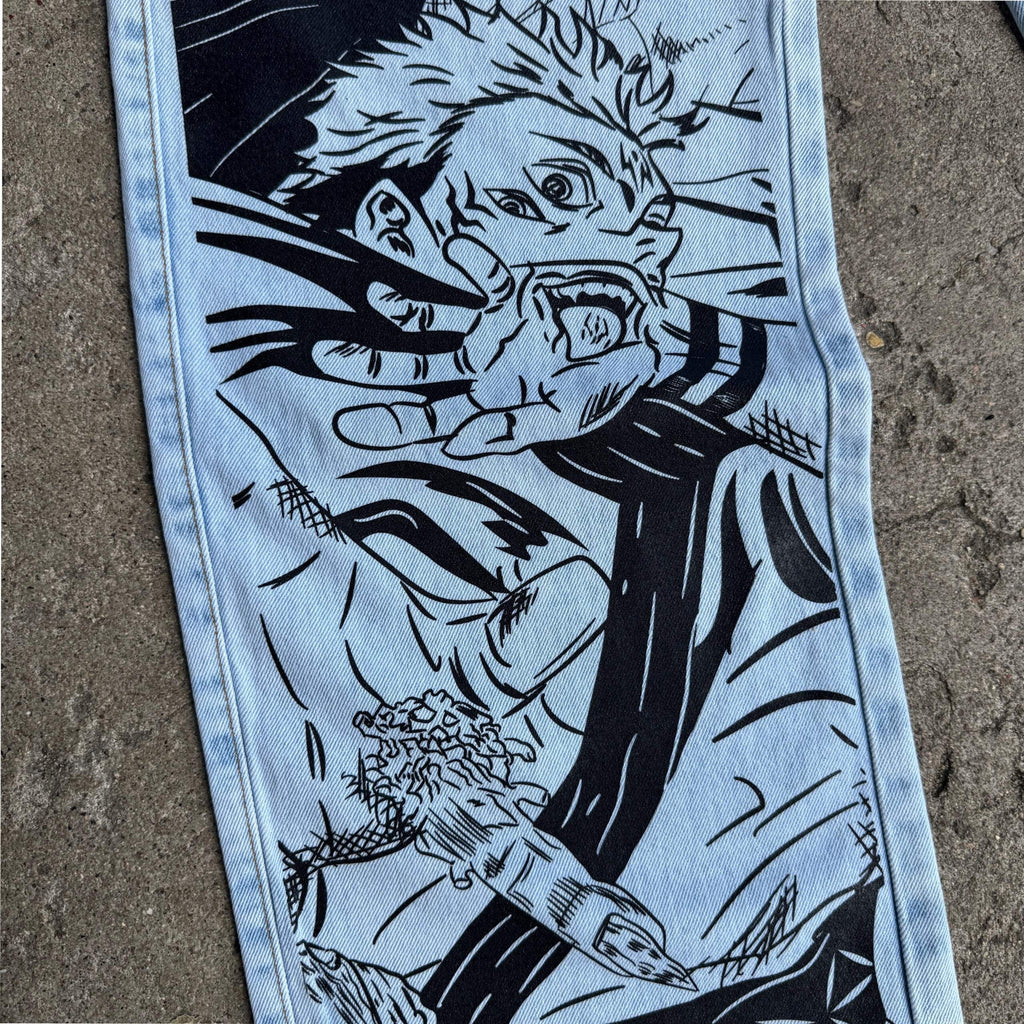 Cursed Ink Anime Denim