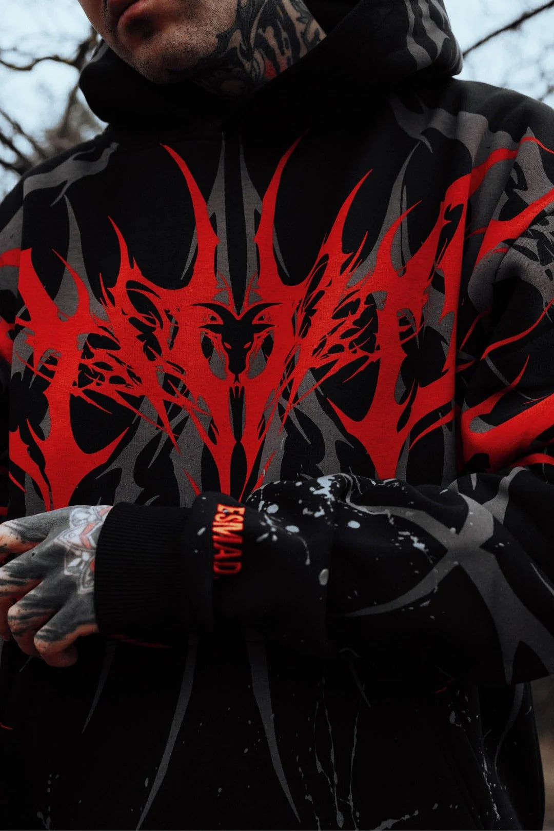 Crimson Reign Oversized Hoodie