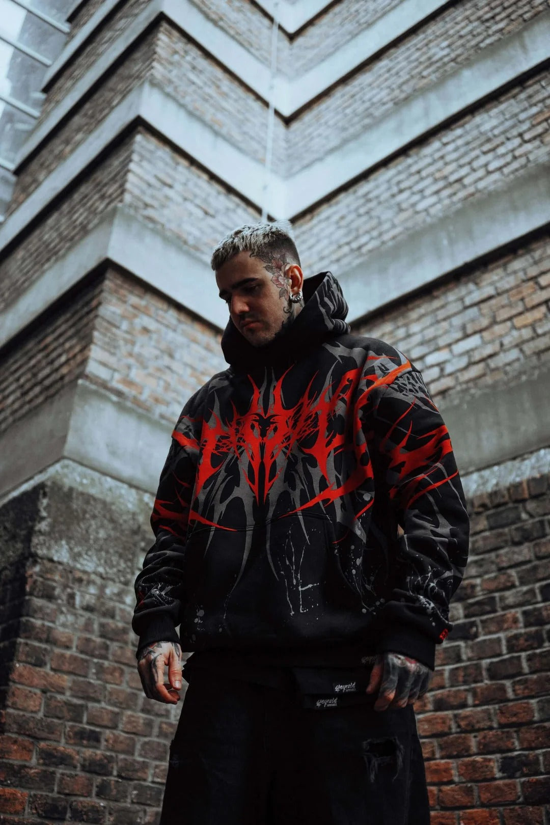 Crimson Reign Oversized Hoodie